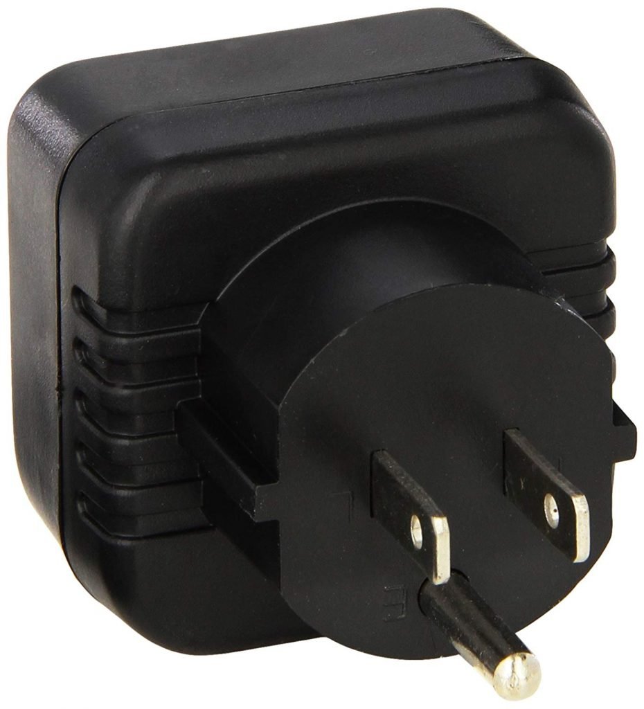 GS29 German Schuko to North American Grounded Plug Adapter Power