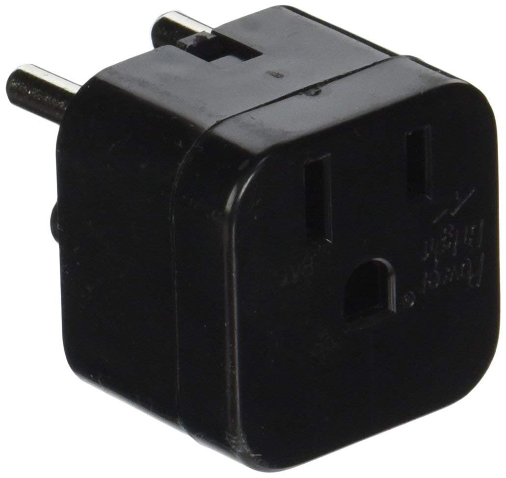 PB-11 - North American Input to 3 Round Pin Grounded Plug Adapter